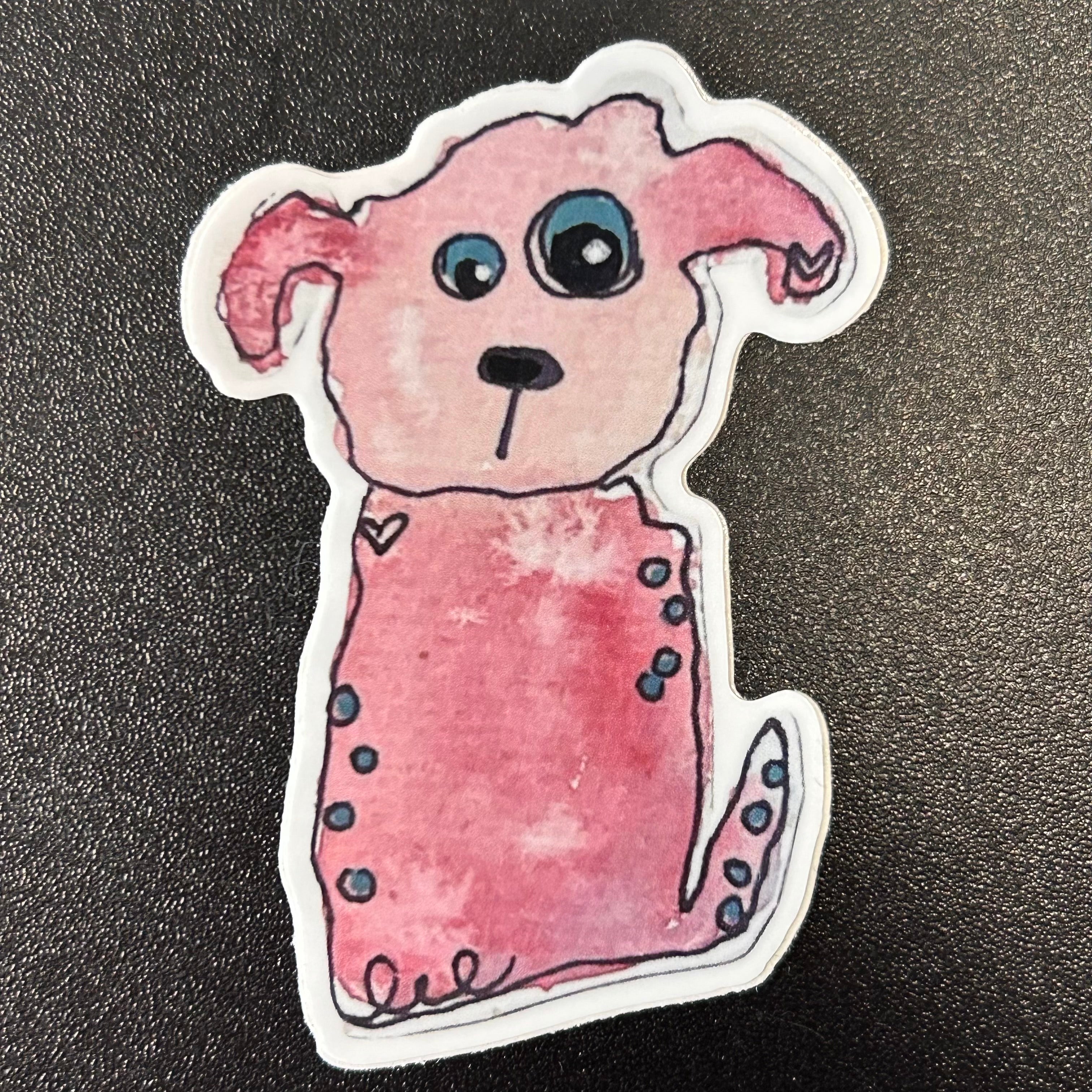 Pink Pup Sticker