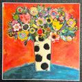 Funky Flower Vase Sticker