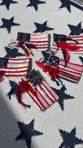 FLAG BAG TAGS -USA
