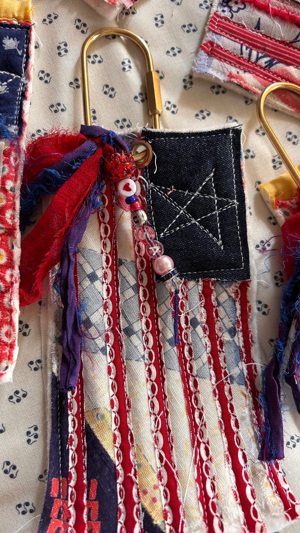 FLAG BAG TAGS -USA
