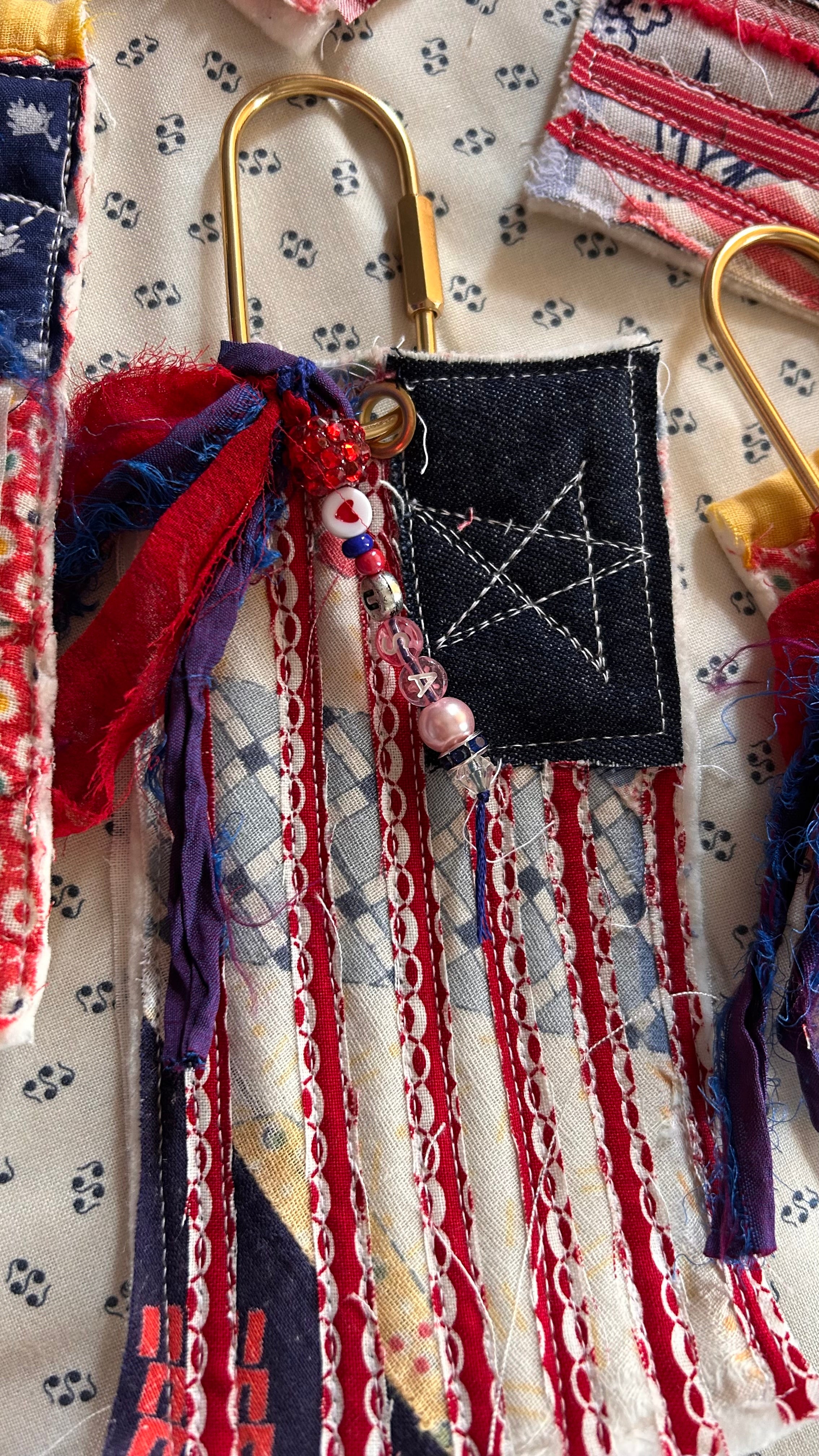 FLAG BAG TAGS -USA