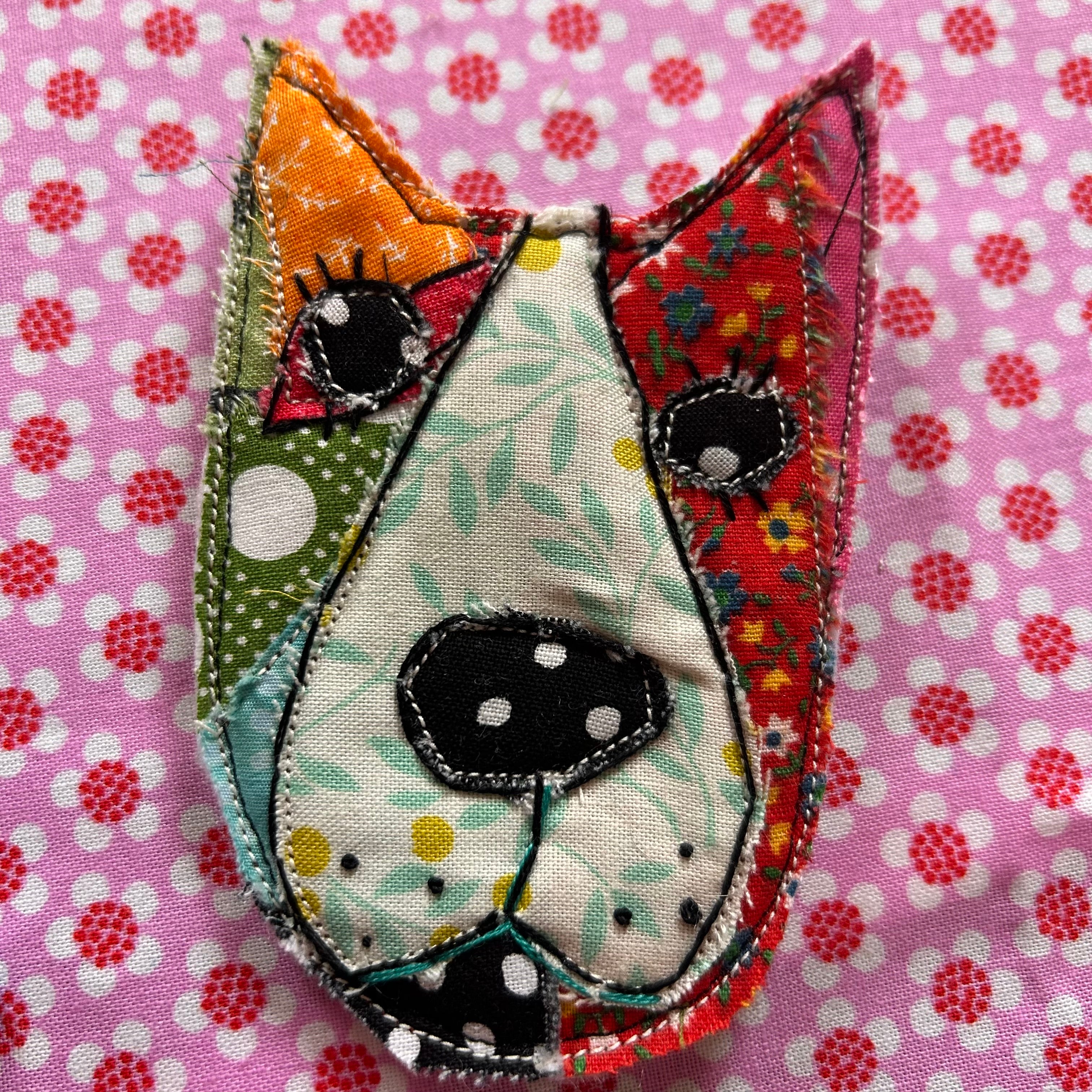 Dog Patchwork Puppy Pins