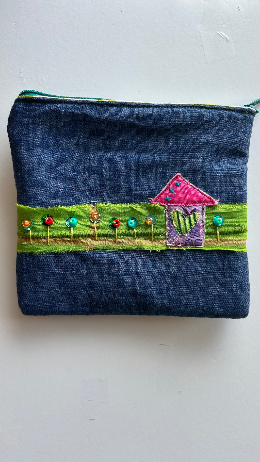 Denim Zipper Pouch