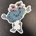 Blue Monster Sticker