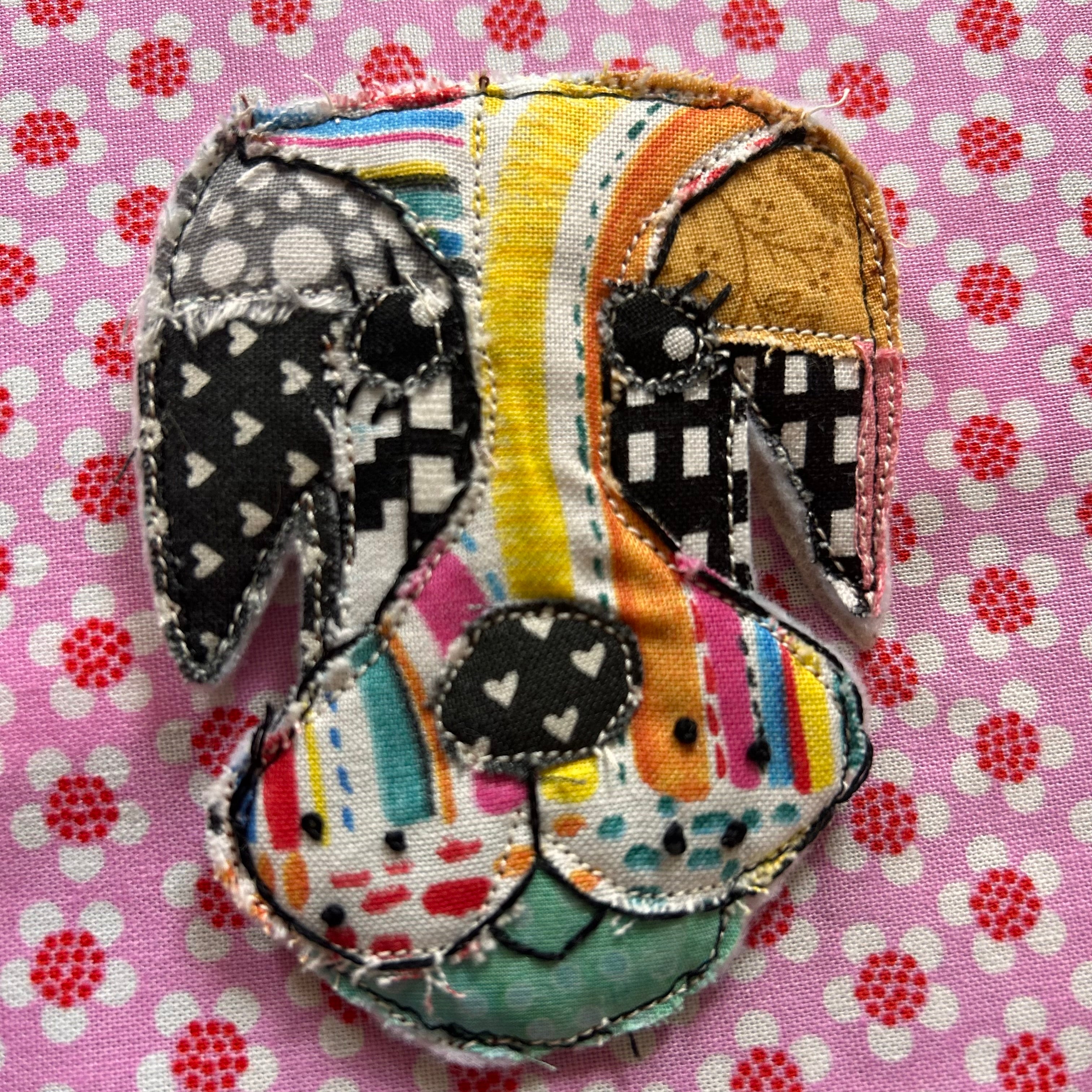 Dog Patchwork Puppy Pins