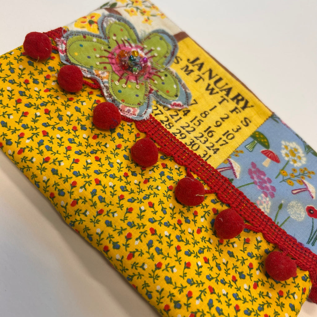 January Yellow Zipper Pouch