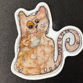 Tan Kitty Sticker
