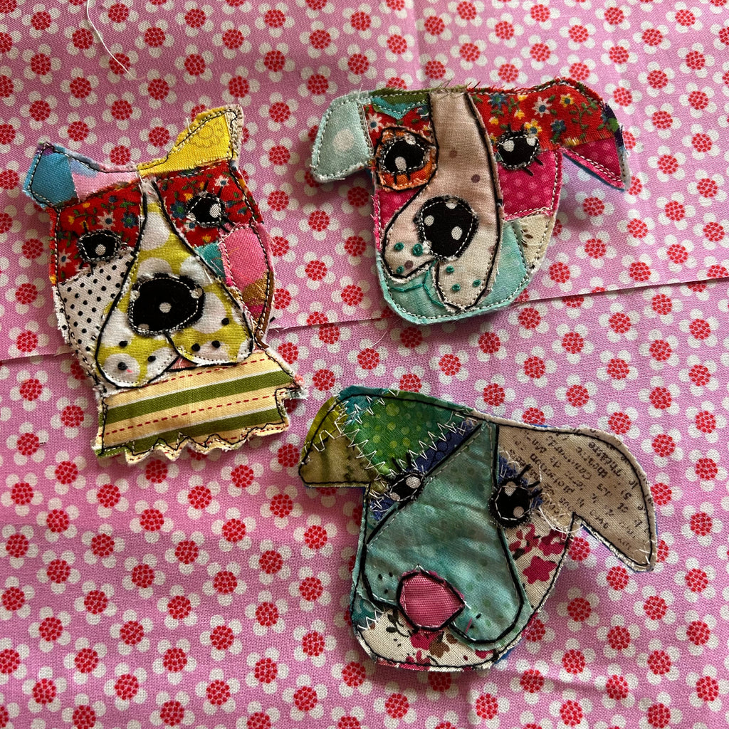 Dog Patchwork Puppy Pins