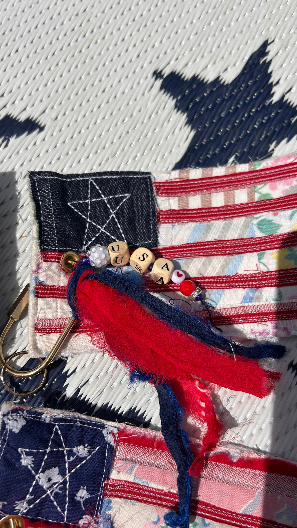 FLAG BAG TAGS -USA