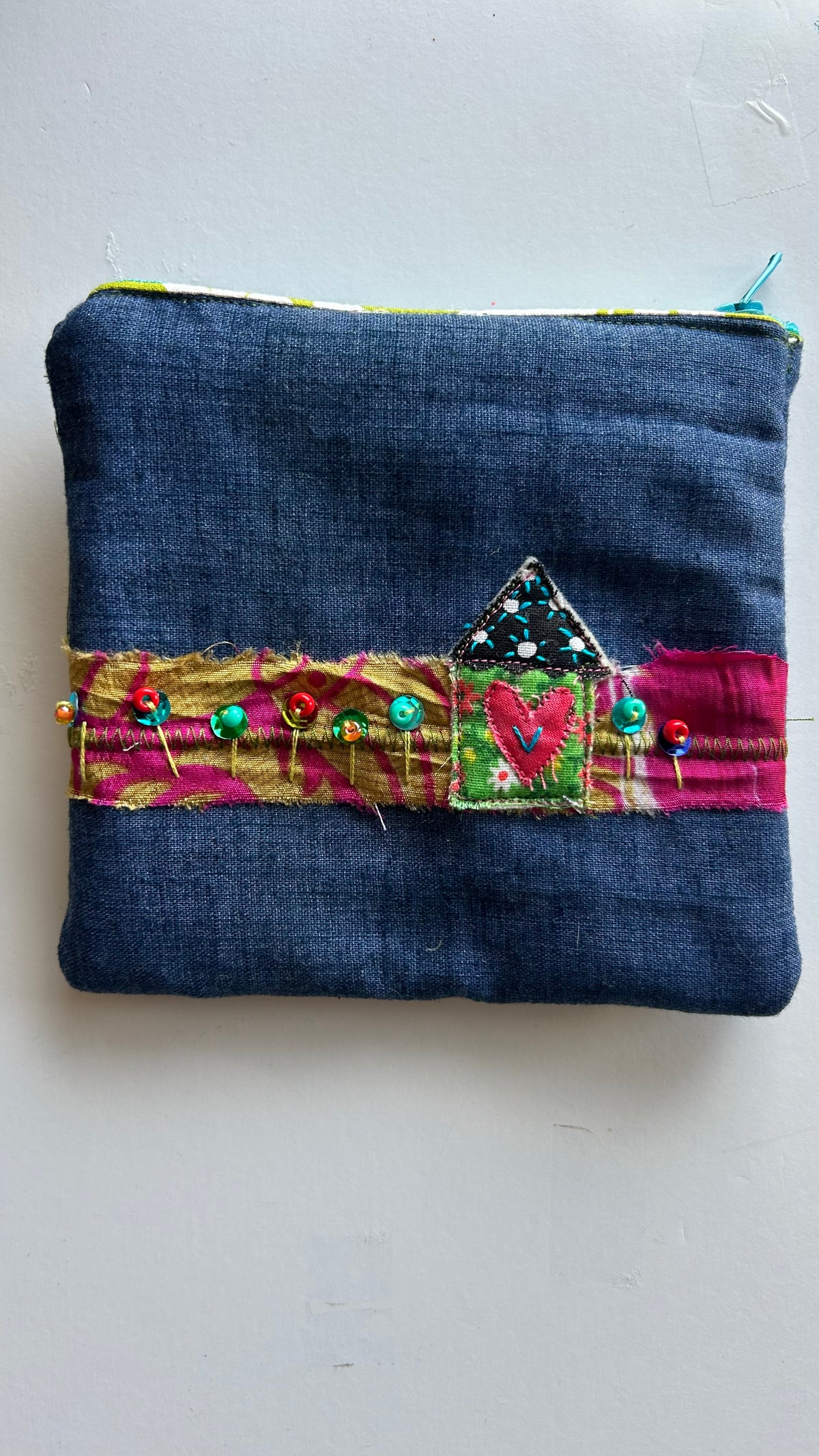 Denim Zipper Pouch