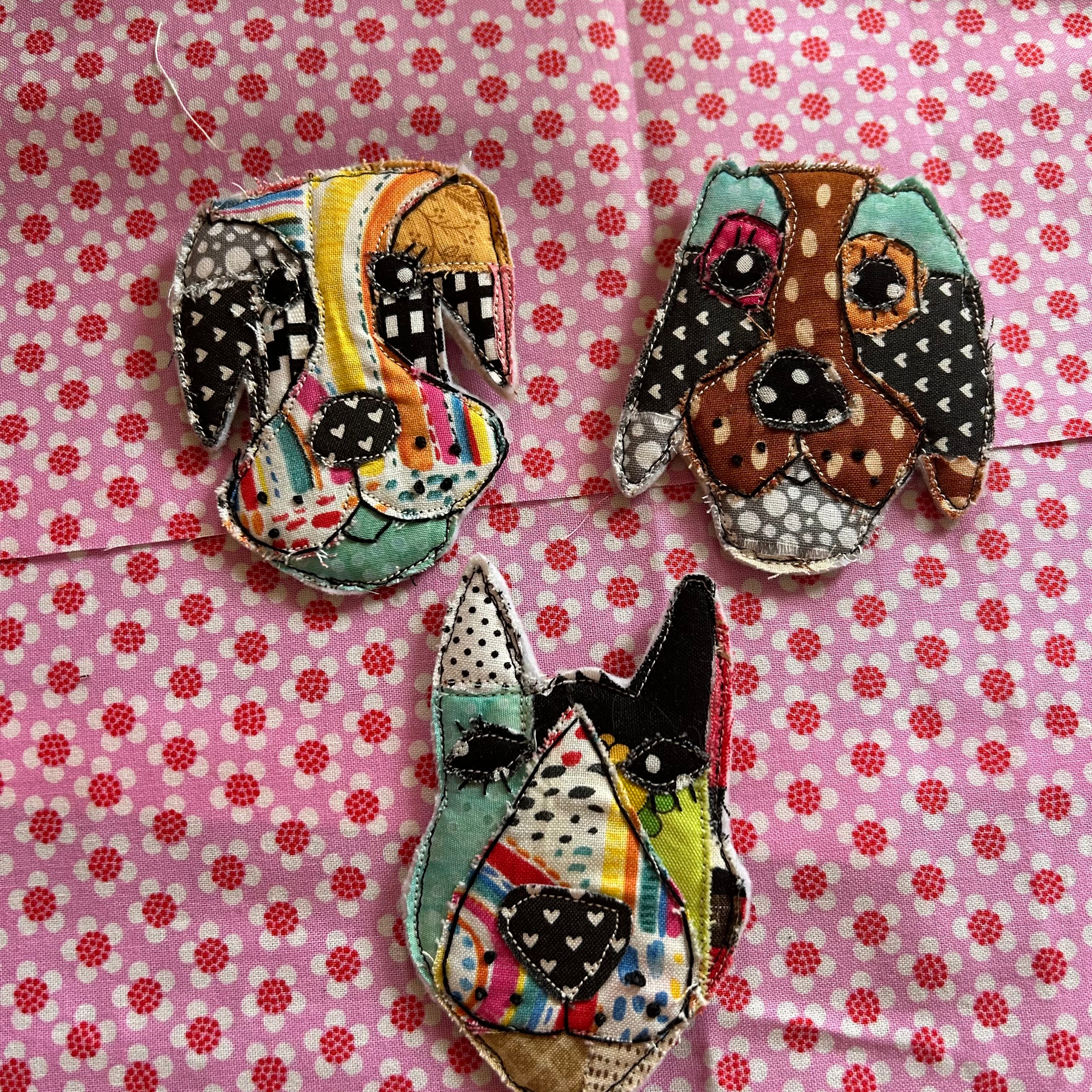 Dog Patchwork Puppy Pins