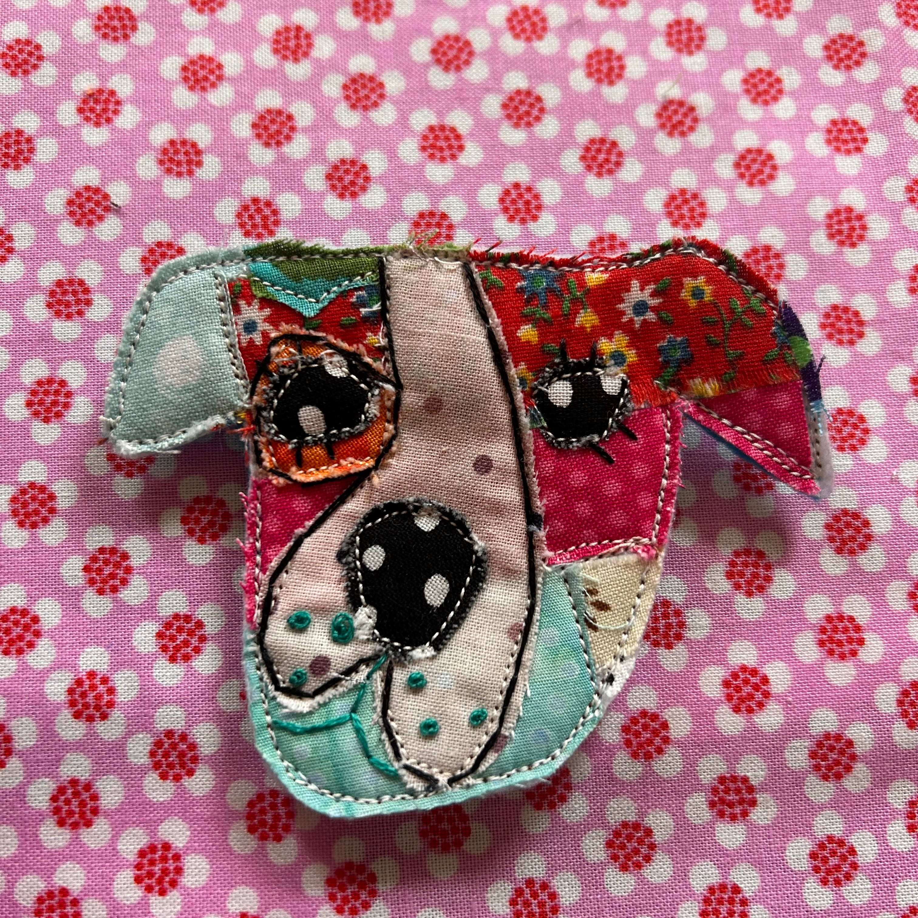 Dog Patchwork Puppy Pins