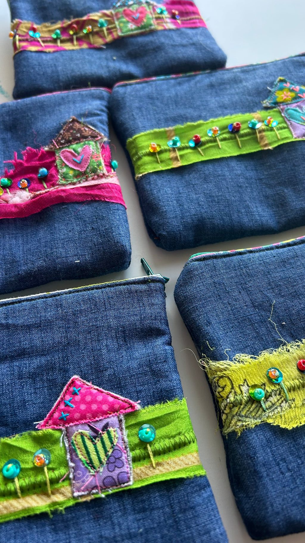 Denim Zipper Pouch