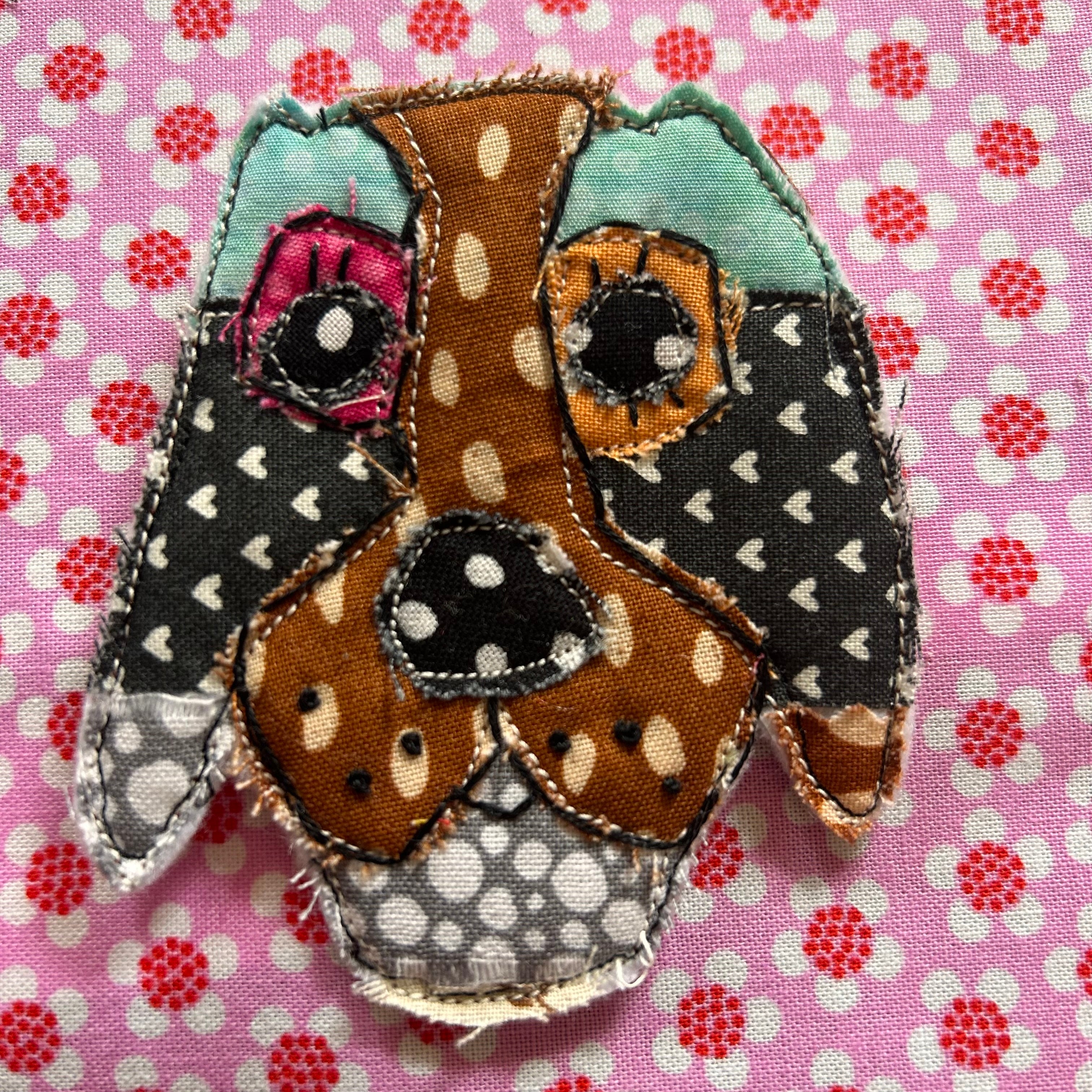 Dog Patchwork Puppy Pins