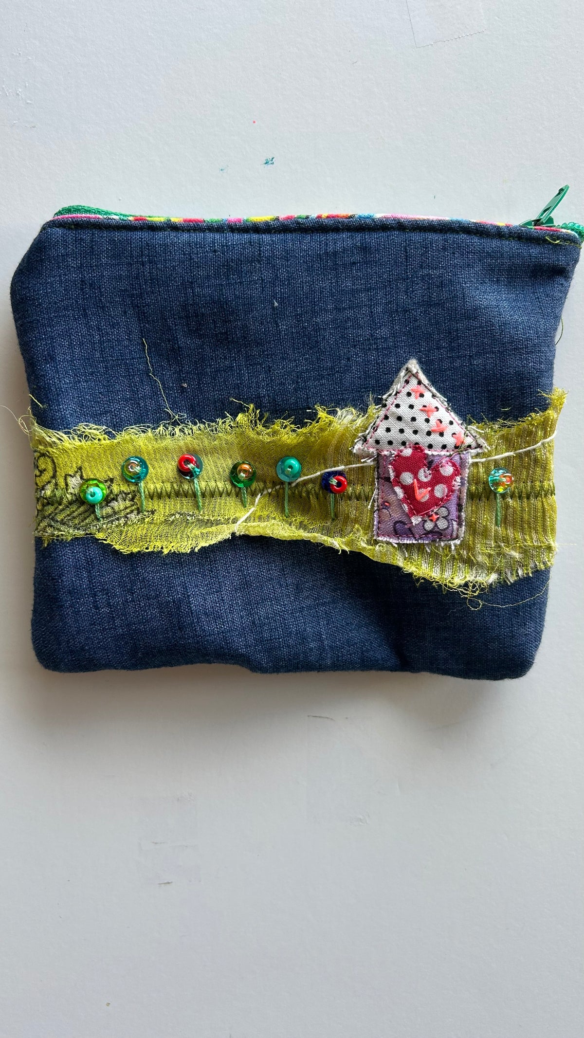 Denim Zipper Pouch