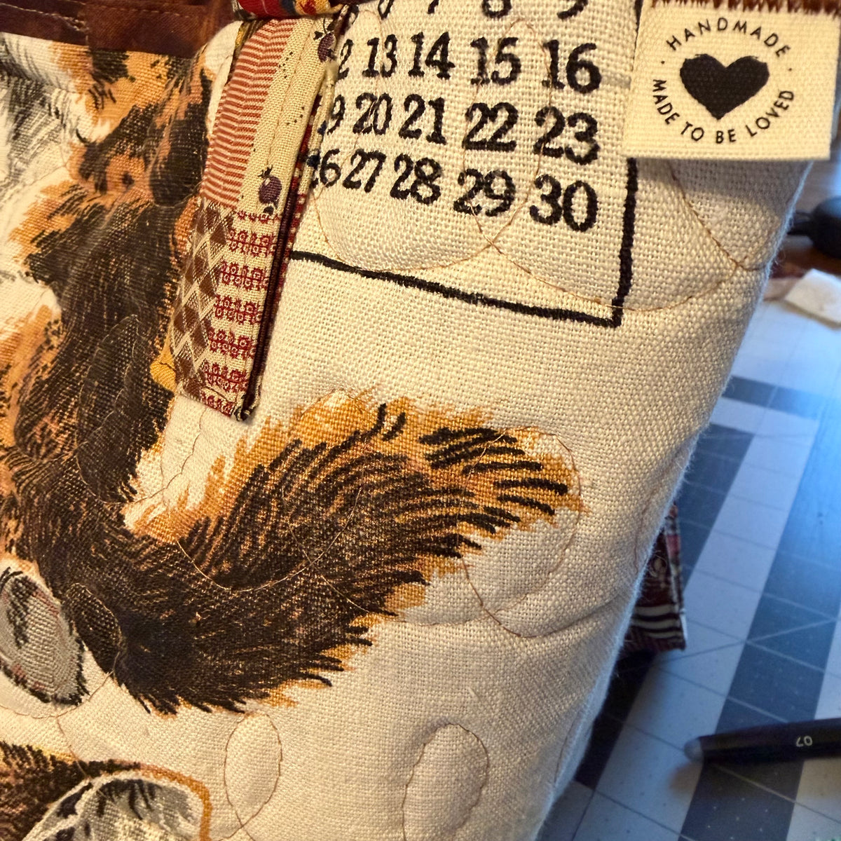 1988 Cat Calendar Purse