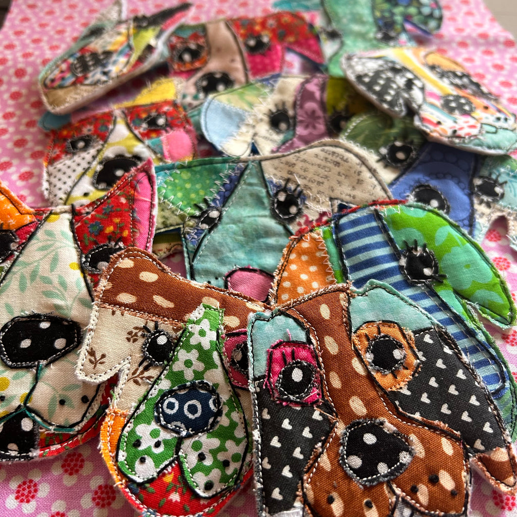 Dog Patchwork Puppy Pins