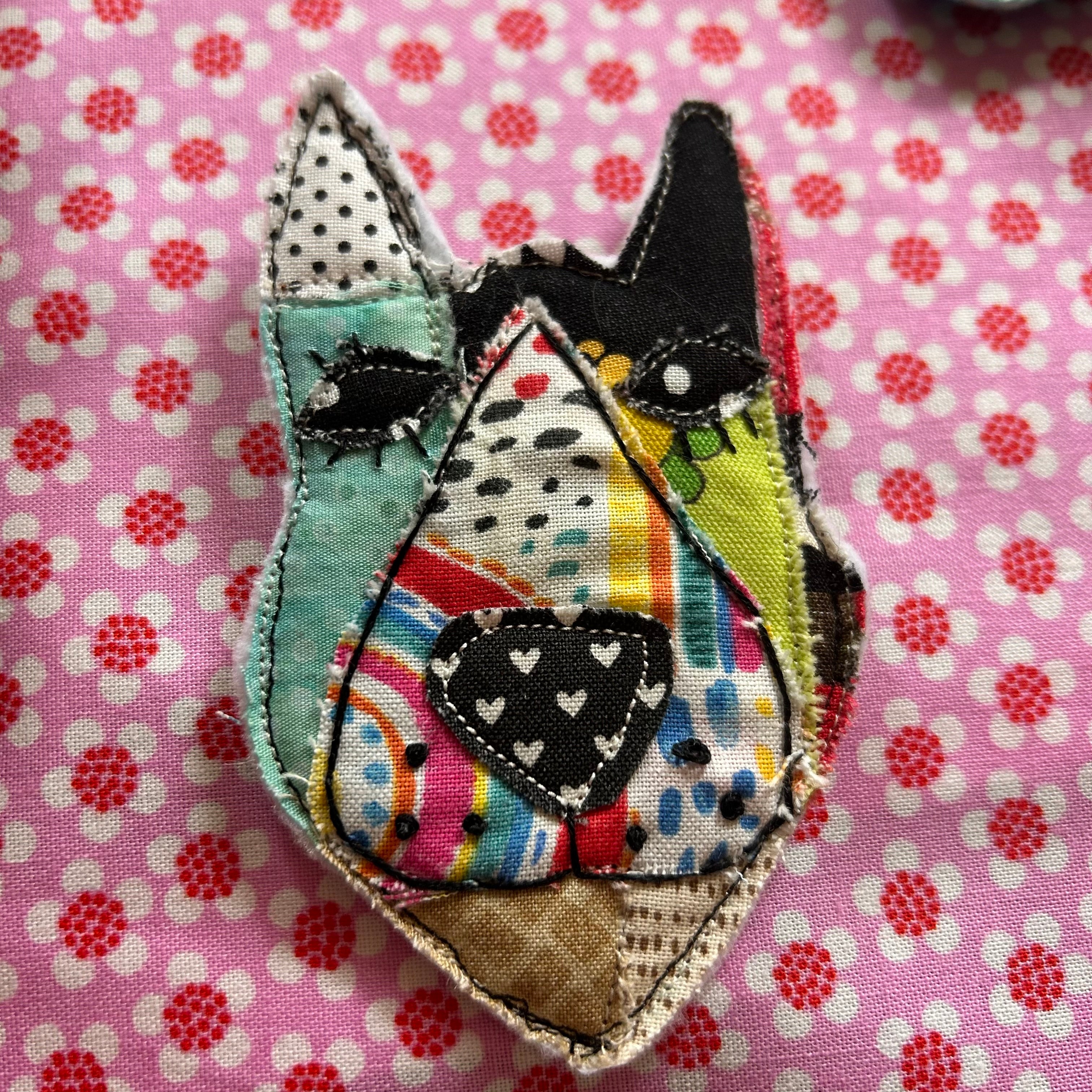 Dog Patchwork Puppy Pins