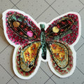 Butterfly slow stitched sticker