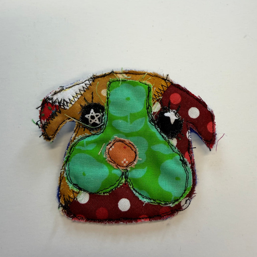 Bear puppy pin